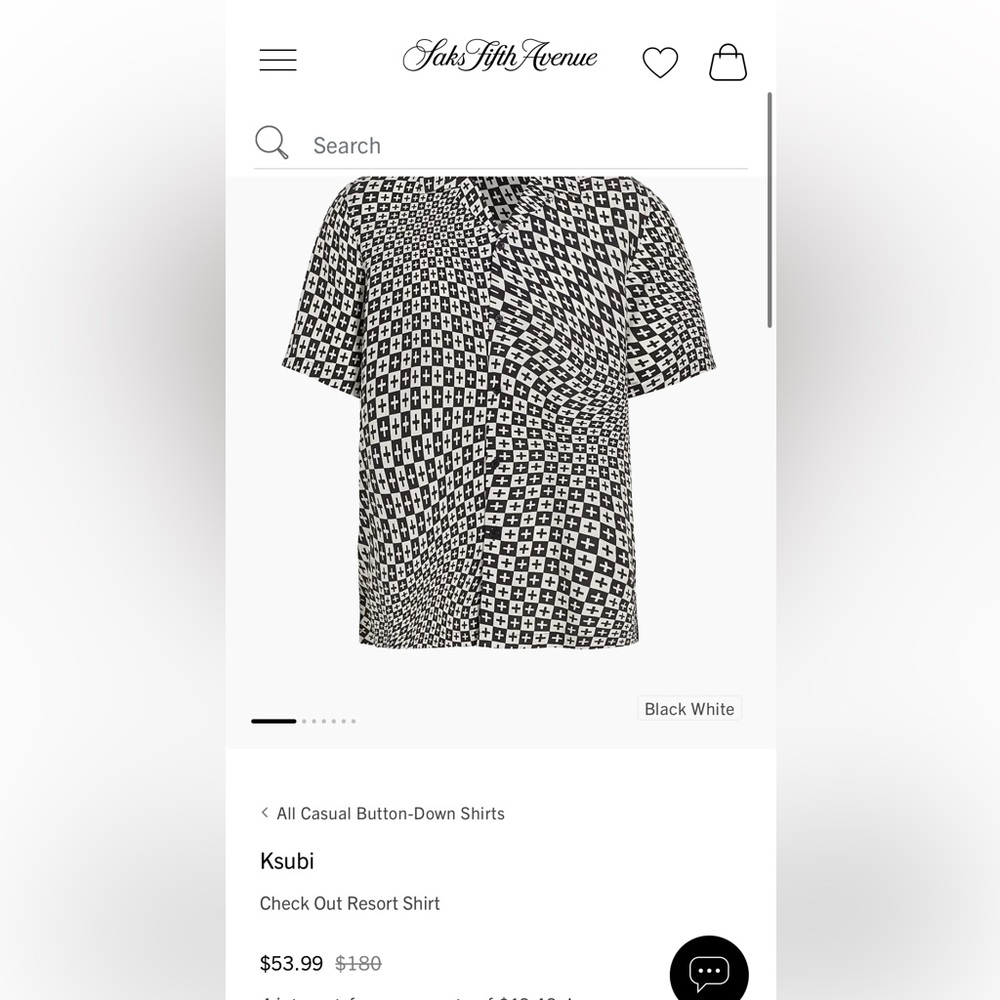 Ksubi Check Out Resort Shirt